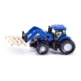 Siku New Holland met pallet vork en pallet 1:87