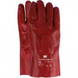 werkhandschoen pvc rood 35cm