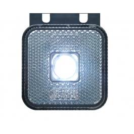 Toplamp LED wit 12/24v 65x65x28 met beugel