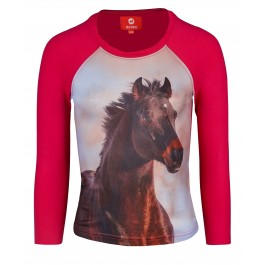 Red Horse long sleeved t-shirt Pixel 