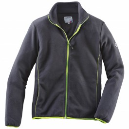 Terrax jas fleece Zwart/Lime