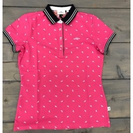HV Polo shirt Samp flamingo roze
