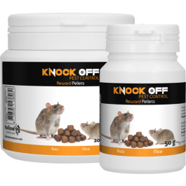 Knock off reward pellet, Traktatie/lokaas voor muizen en ratten. 50 gram