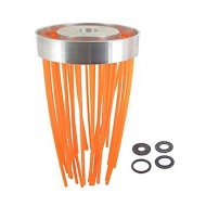 Borstelkop aluminium met 18 nylon draden