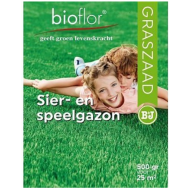 Bioflor graszaad voor sier- en speelgazon, 500 gram, voor 25 m2