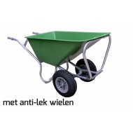 Kruiwagen 2-wielig 160 ltr met anti-lek wielen