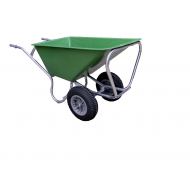 Kruiwagen, 160 liter, 2-wielig, groen