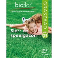 Bioflor  graszaad voor sier- en speelgazon, 250 gram voor 12,5 m²